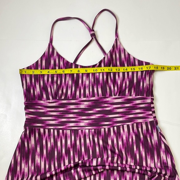 NWT Eddie Bauer Women’s Space Dyed Aster Cranberry Maxi Dress Size L Racer Back - Picture 13 of 16